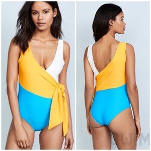 Paper London Copacabana One Piece Colorblock Swimsuit Medium